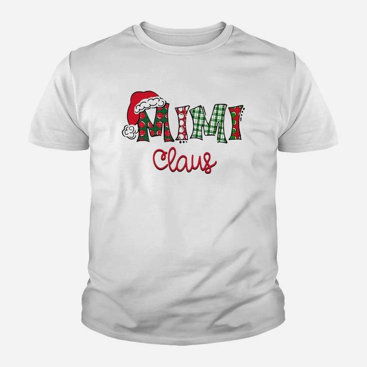 Mimi Claus Christmas Santa Claus Hat Grandma Gift Kid T-Shirt