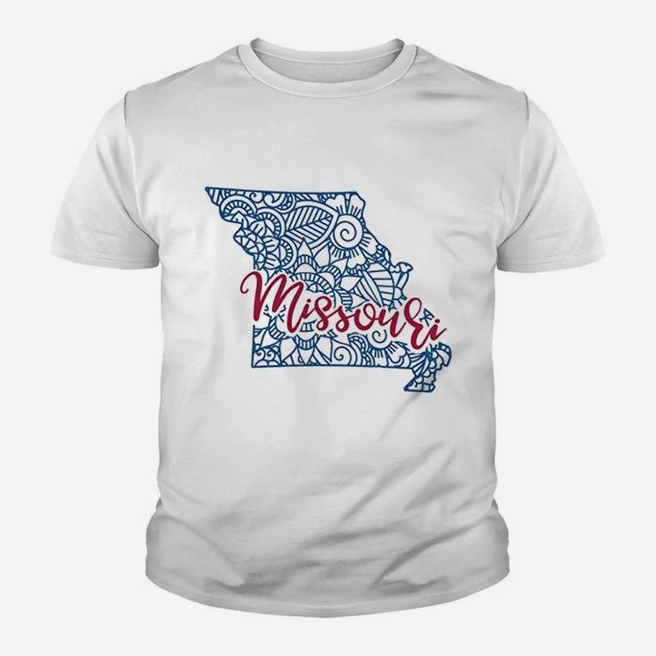 Missouri Home Love Designs State Pride I Love Missouri Kid T-Shirt