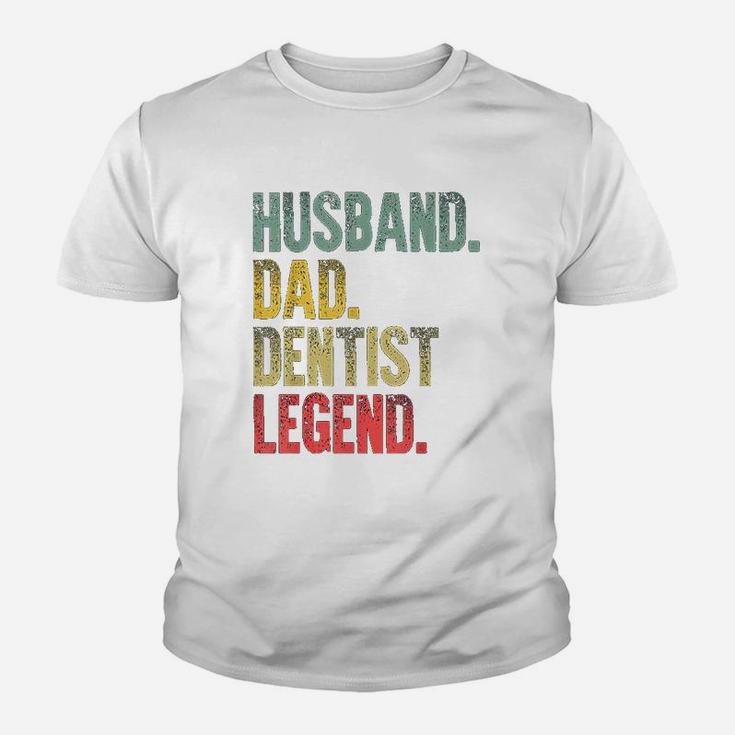 Mns Funny Vintage Husband Dad Dentist Legend Retro Kid T-Shirt