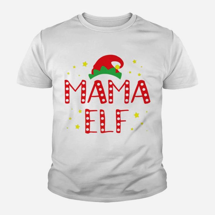 Mom Elf Mama Elf For Mom Elf Christmas Elf Kid T-Shirt