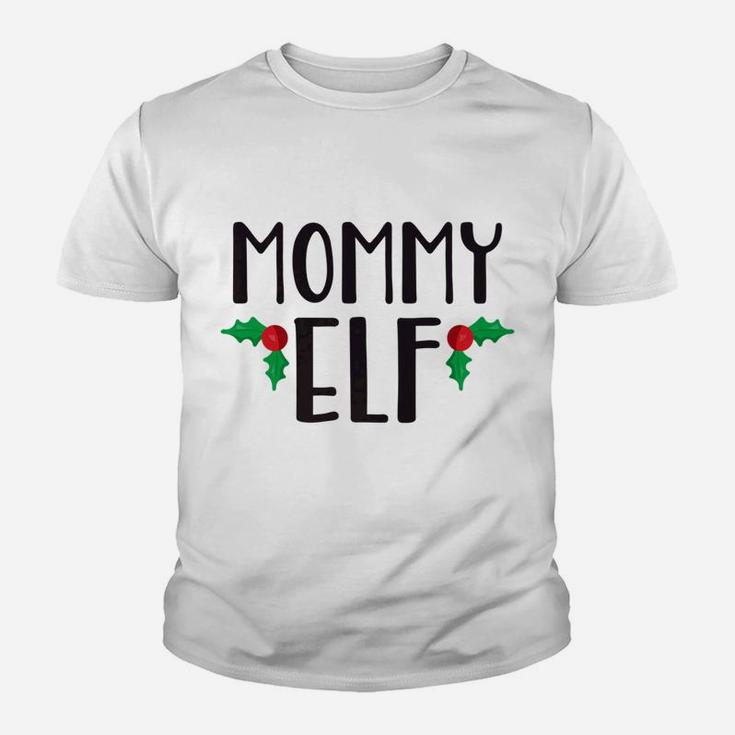 Mommy Elf Cute Funny Family Christmas Elf Kid T-Shirt