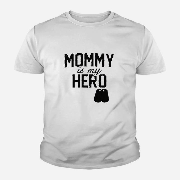 Mommy Is My Hero Military Dog Tags Kid T-Shirt
