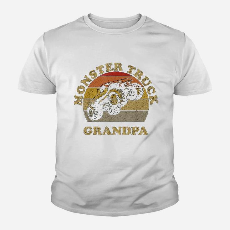 Monster Truck Grandpa For Grandfather Retro Vintage Kid T-Shirt