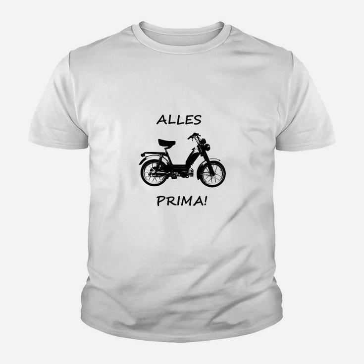 Motorrad Herren Kinder Tshirt Alles Prima, Biker- & Motivshirt
