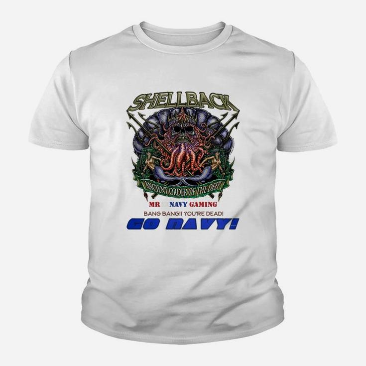 Mr Ex Navy Shellback Go Navy Kid T-Shirt