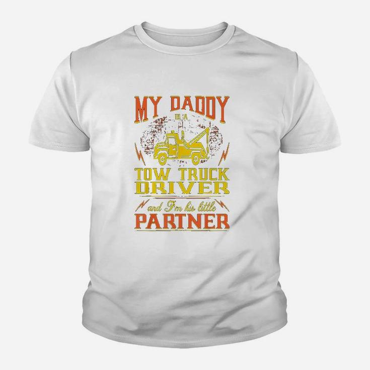 My Daddy Truck Driver Im His Little Partner Kid T-Shirt