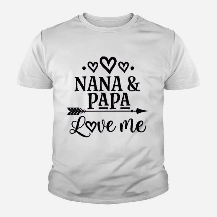 Nana Papa Love Me Grandchild, best christmas gifts for dad Kid T-Shirt