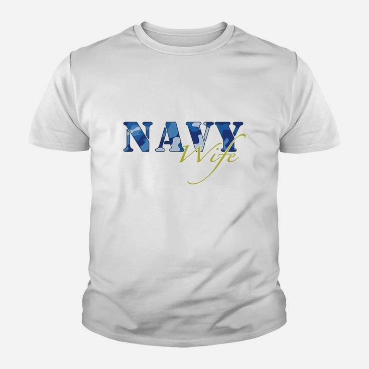 Navy Wife Womens s Kid T-Shirt