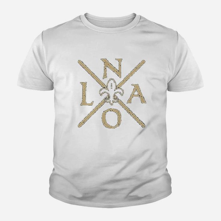 New Orleans Football Vintage Louisiana Nola Retro Kid T-Shirt