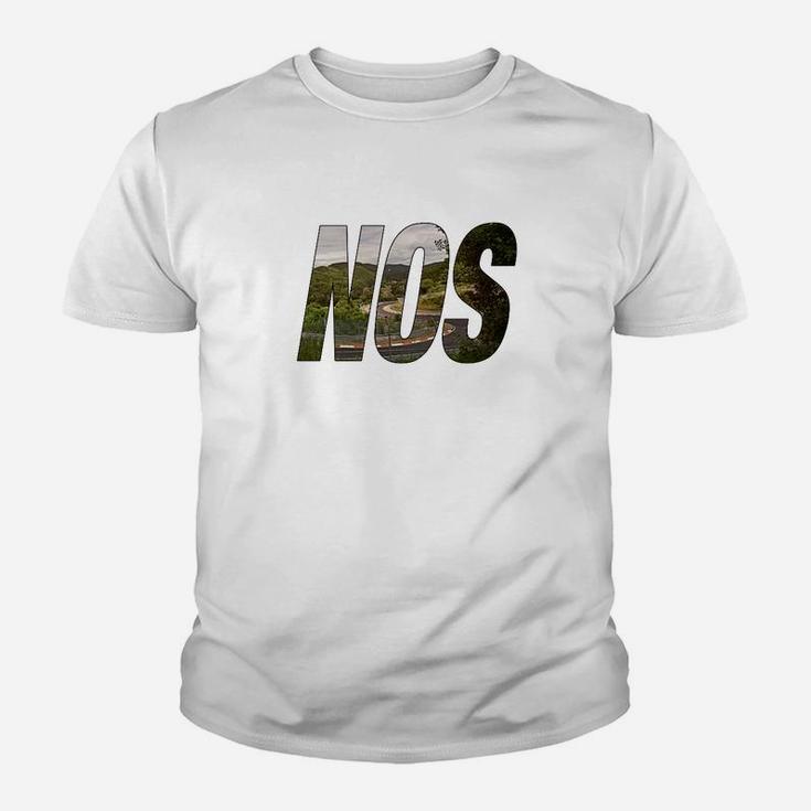 NOS Logo Herren Kinder Tshirt in Camo-Print, Weiß