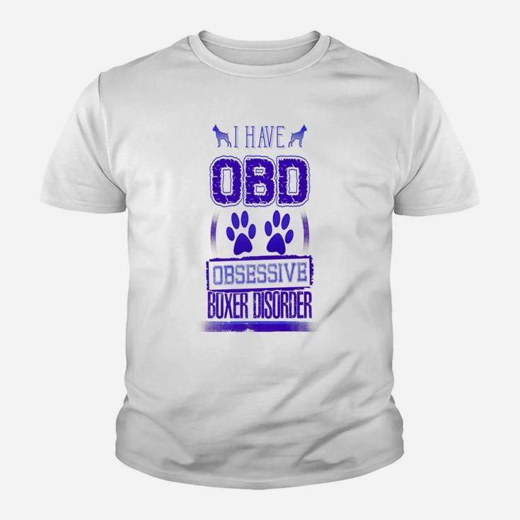 Obsessive Boxer Disorder Funny Boxer Dogs Kid T-Shirt