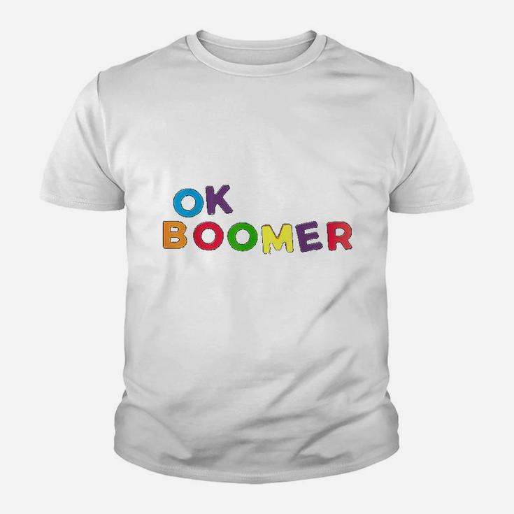 Ok Boomer Graphic Colorful Art Kid T-Shirt