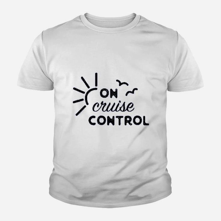 On Cruise Control Cute Travel Vacation Graphic Kid T-Shirt
