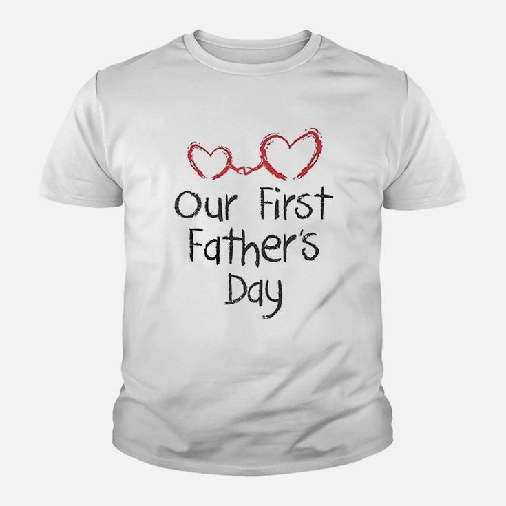 Our First Fathers Day, best christmas gifts for dad Kid T-Shirt