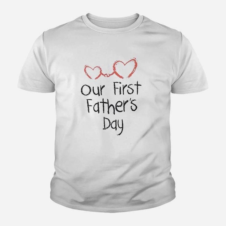 Our First Fathers Day Dad, best christmas gifts for dad Kid T-Shirt