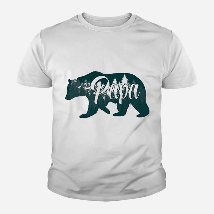 Papa Bear Funny Design For Dads Gift Idea Kid T-Shirt