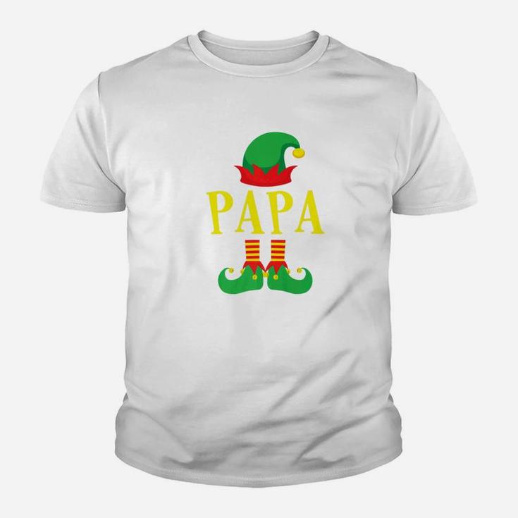 Papa Elf Christmas Shirt Family Matching Pajama Gift Kid T-Shirt