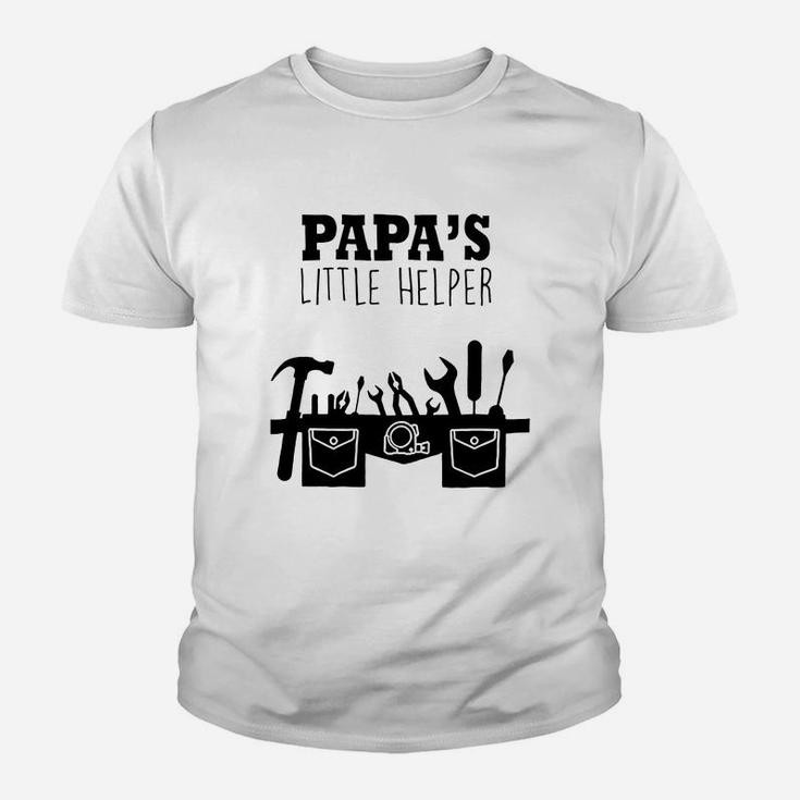 Papas Little Helper Handyman, dad birthday gifts Kid T-Shirt