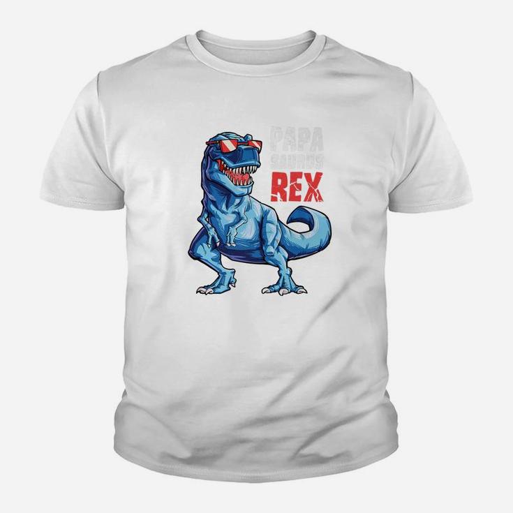 Papasaurus T Rex Papa Saurus Dinosaur Men Dad Daddy Kid T-Shirt