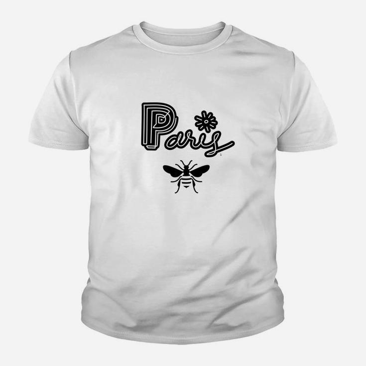 Paris Bee Vintage Travel Holiday Tee Kid T-Shirt
