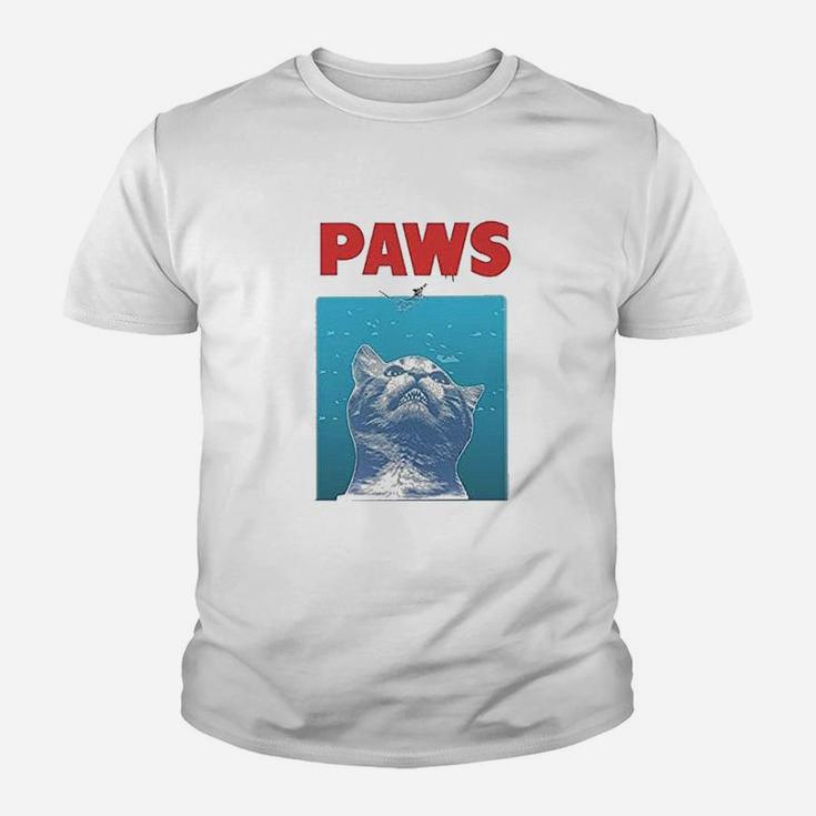 Paws Funny Cat For Cat Lovers Kid T-Shirt