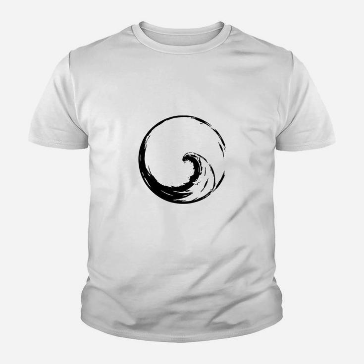 Peace Wave In Enso Circle Kid T-Shirt