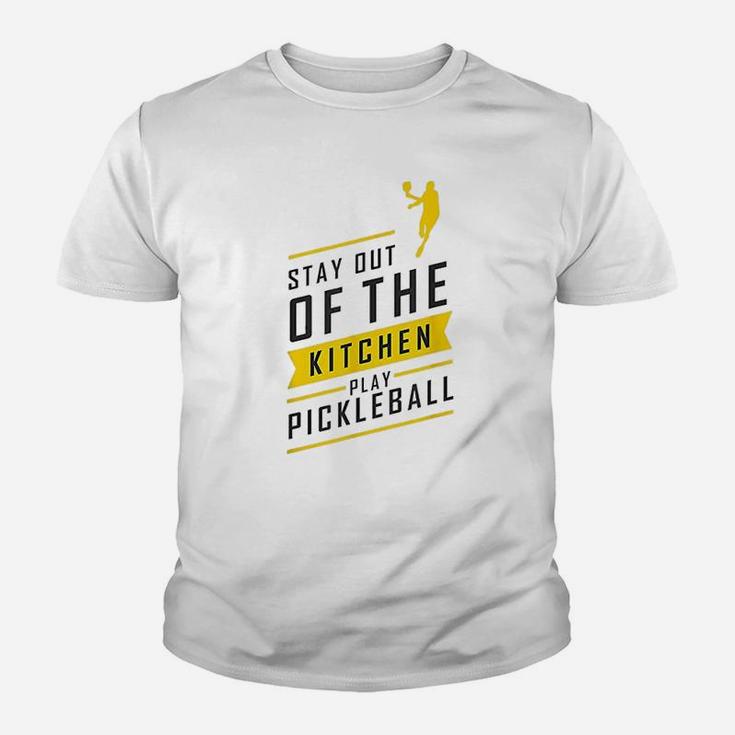 Pickleball Kitchen Funny Retro Sport Gift Kid T-Shirt