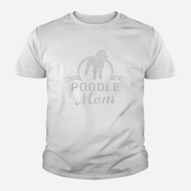 Poodle Dog Mom Kid T-Shirt