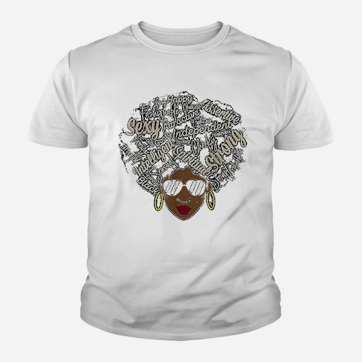 Powerful Roots Black History Month African I Love My Roots Kid T-Shirt