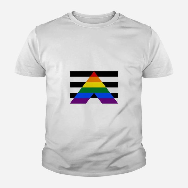Pride Flag Straight Ally Pride Flag Kid T-Shirt