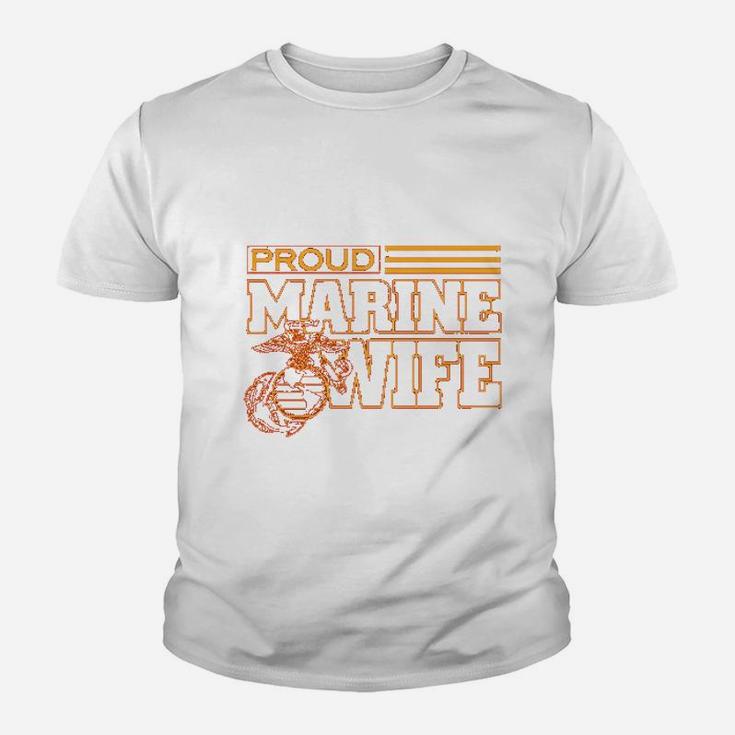 Proud Marine Wife Kid T-Shirt