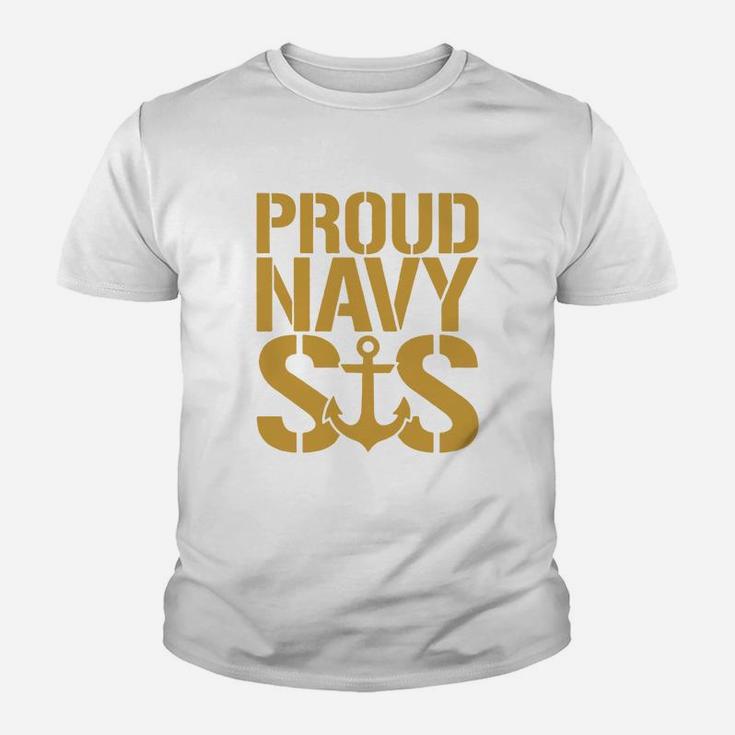 Proud Navy Sister In Navy Kid T-Shirt