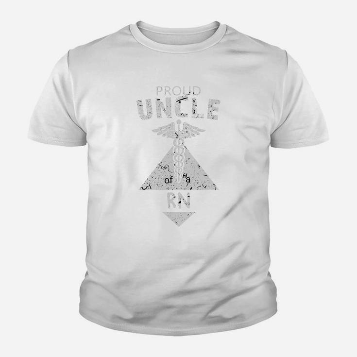Proud Uncle Of A Rn Family Nurse Proud Nursing Job Title Kid T-Shirt
