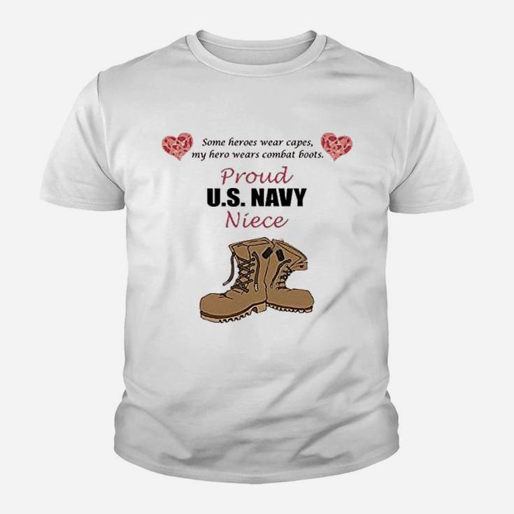 Proud Us Navy Niece Kid T-Shirt