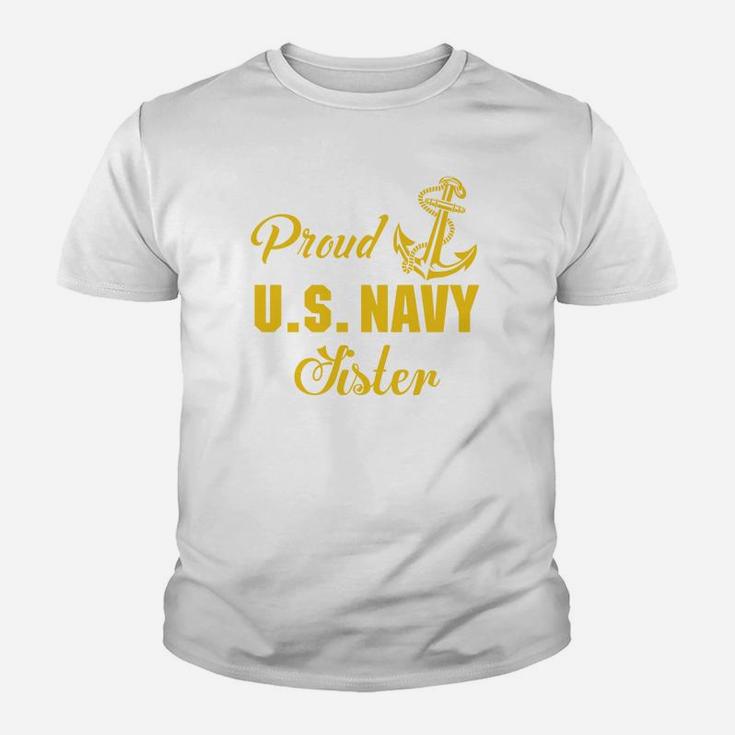 Proud Us Navy Sister Kid T-Shirt