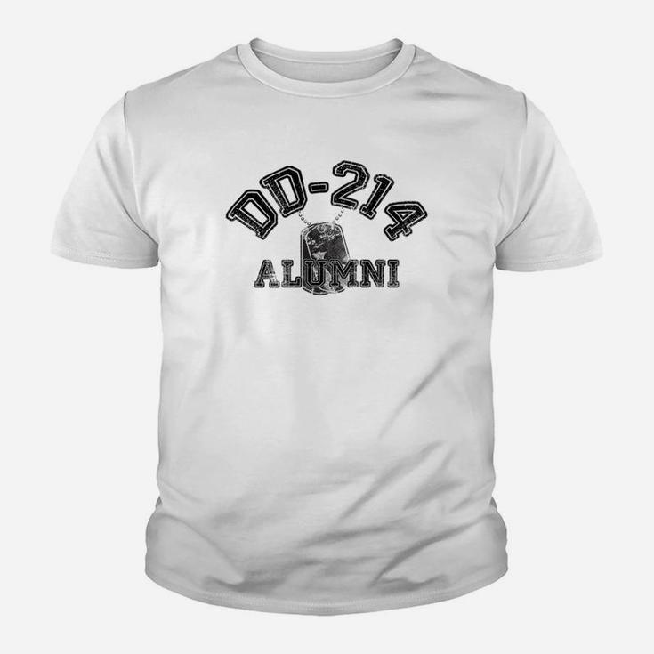 Proud Veteran Dd214 Alumni Dog Tag For Vets Kid T-Shirt