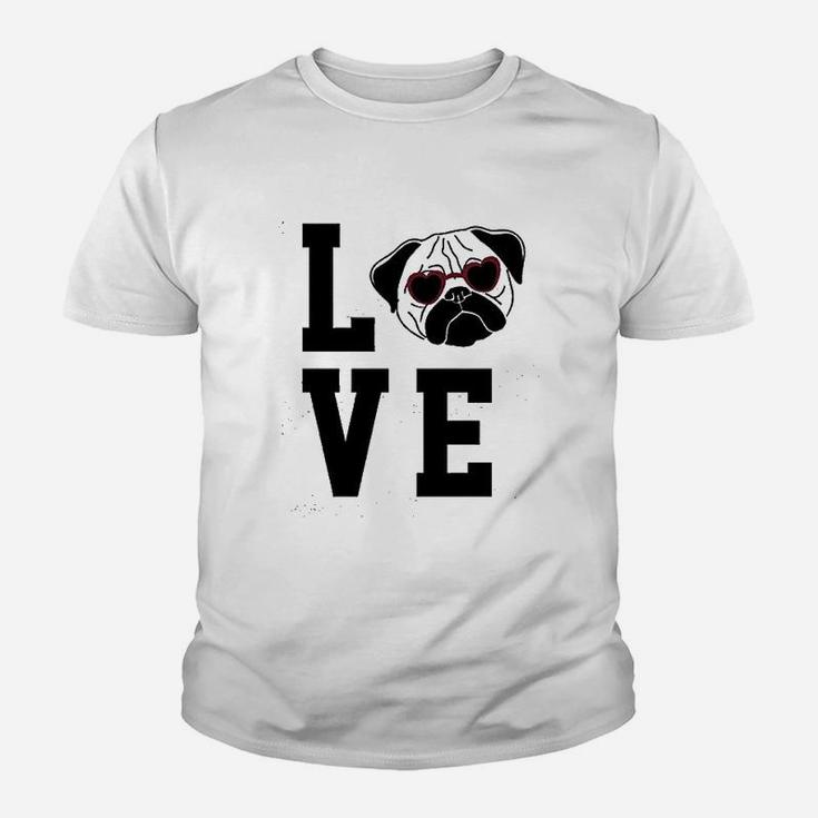 Pug Baby Love Pug Kid T-Shirt