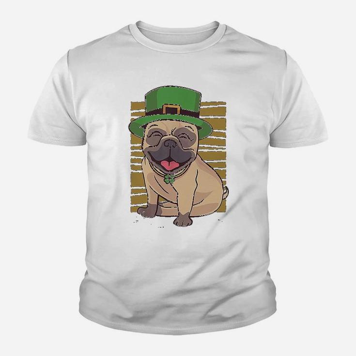 Pug St Patricks Day Irish Green Kid T-Shirt