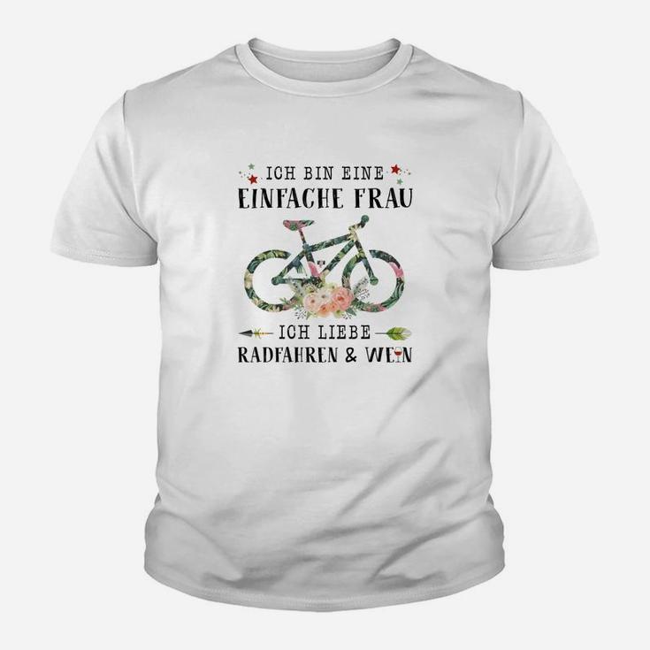 Radfahren Einfache Frau -20 Kinder T-Shirt