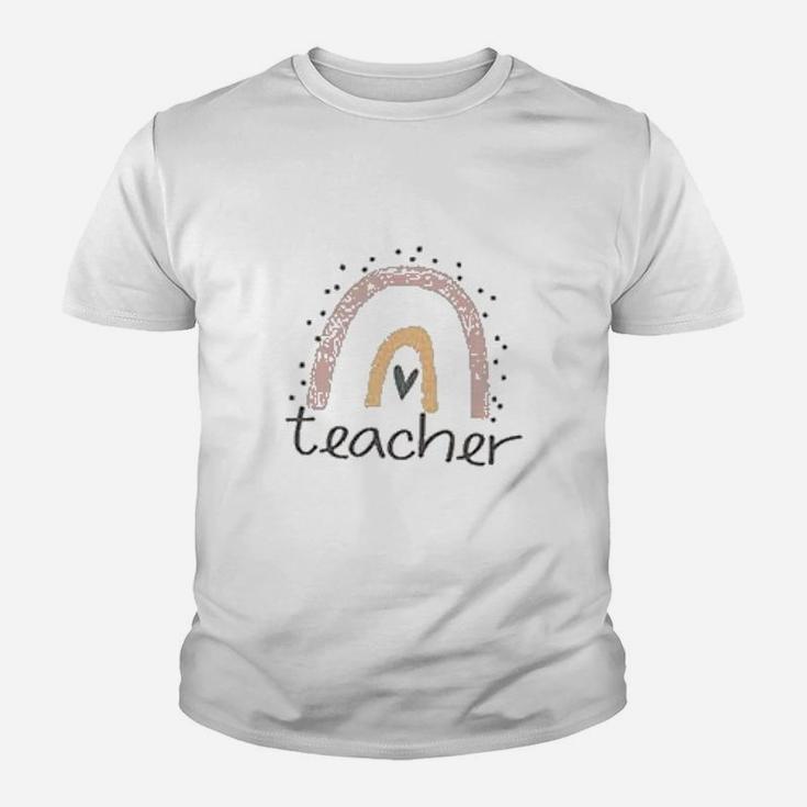 Rainbow Teacher Teachers Day Kid T-Shirt