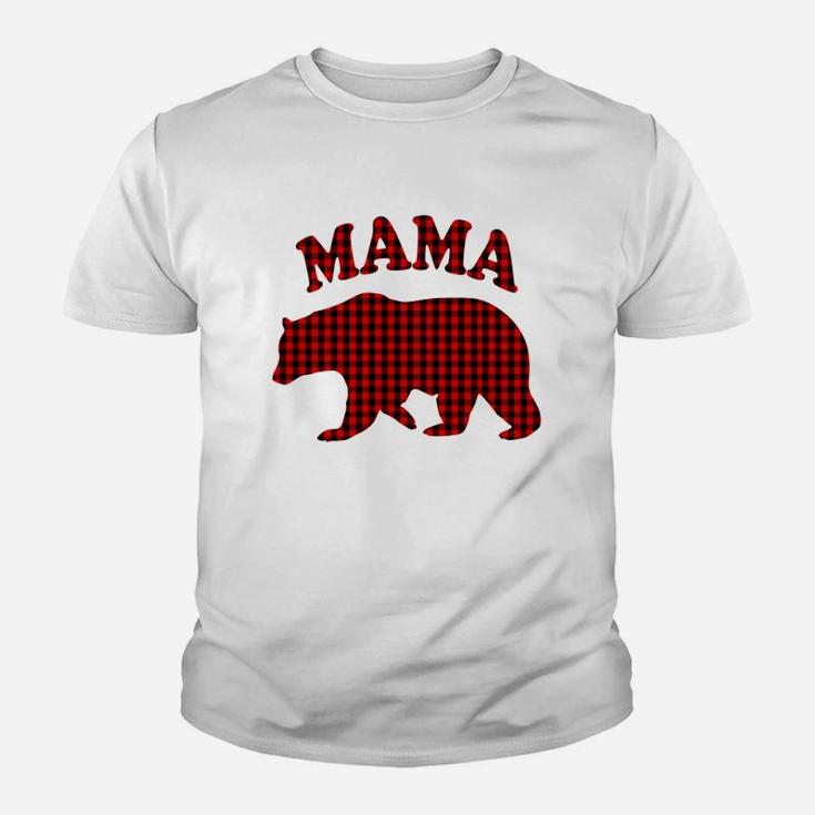 Red Plaid Momma Bear Buffalo Matching Family Pajama T-Shirt Red Plaid Momma Bear Buffalo Matching Family Pajama T-Shirt