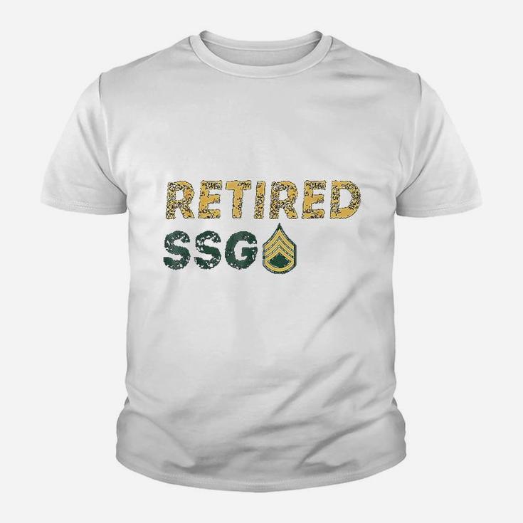 Retired Ssg Staff Sergeant Army Kid T-Shirt