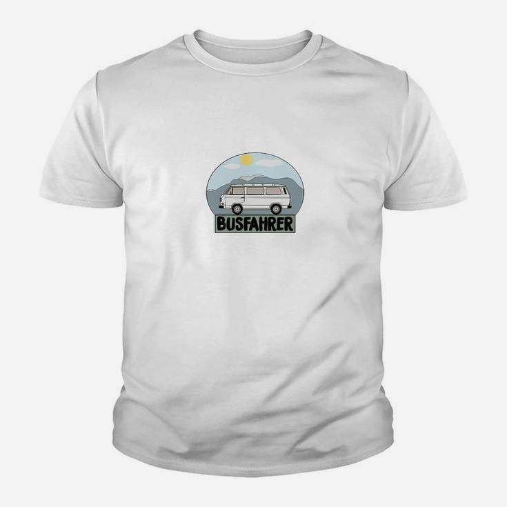 Retro Busfahrer Kinder Tshirt, Vintage Design für Berufsfahrer