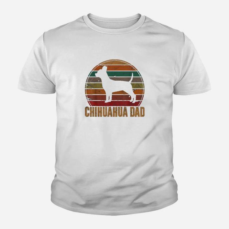 Retro Chihuahua Dad Gift Chi-chi Daddy Dog Owner Pet Father Kid T-Shirt