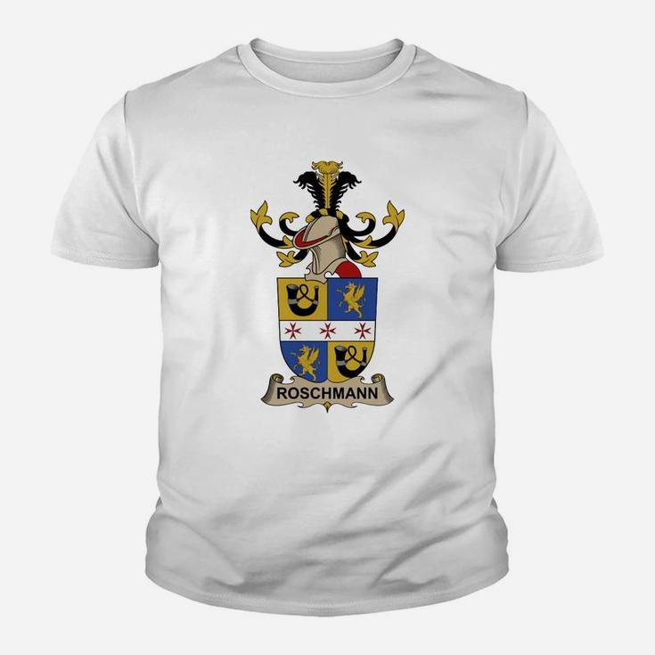 Roschmann Family Crest Austrian Family Crests Youth T-shirt