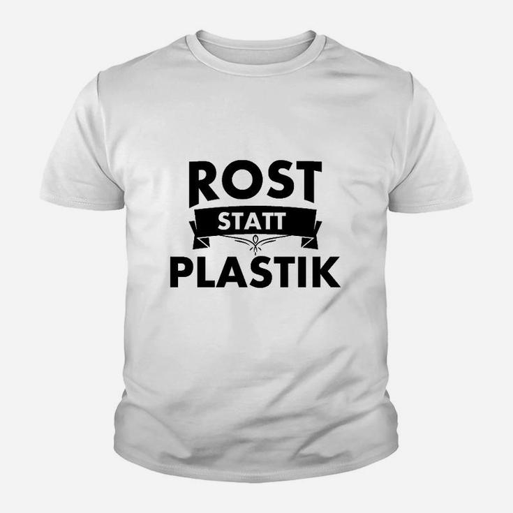 Rost Statt Plastik Unisex Kinder Tshirt, Umweltfreundliche Mode