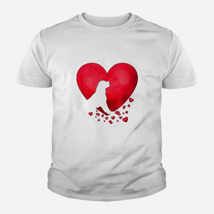 Rottweiler Heart Valentine Day Pet Puppy Dog Lover Kid T-Shirt
