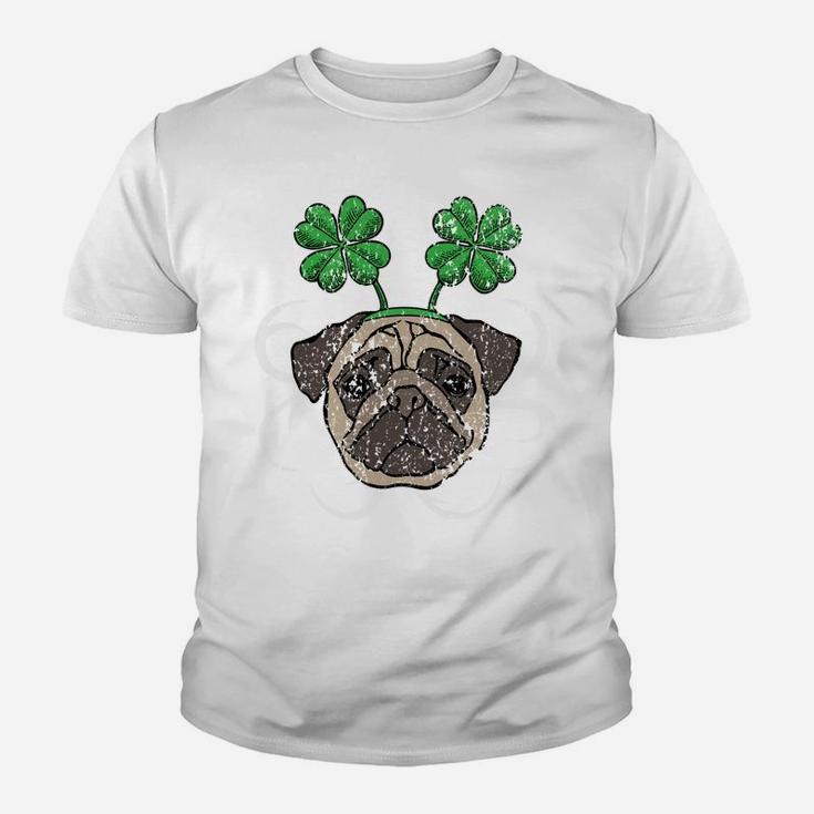 Saint Patricks Day Pug St Patricks Day Kid T-Shirt
