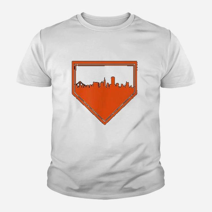 San Francisco Baseball Home Plate Vintage Kid T-Shirt