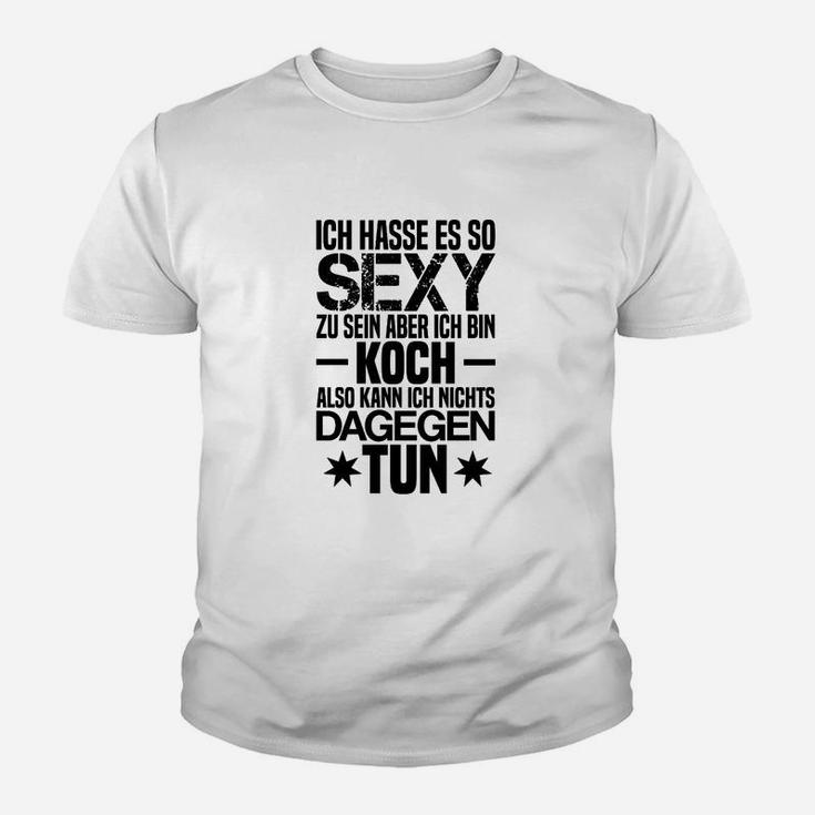 Sexy Koch Spruch Kinder Tshirt, Humorvolles Tee für Köche